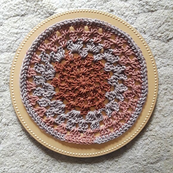 Crochet Granny Square Placemats ~ set of 4 - Picture 2 of 6